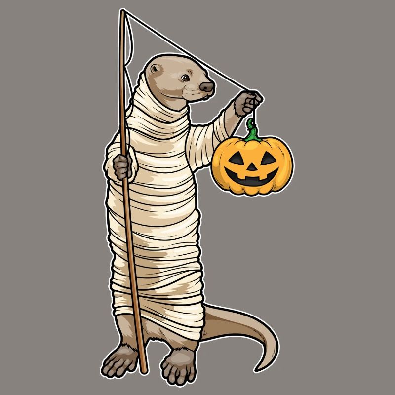 Otter Halloween Fishing