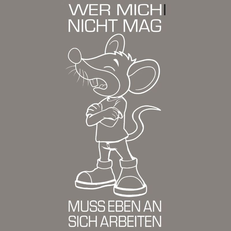 Mouse with work ethic funny saying