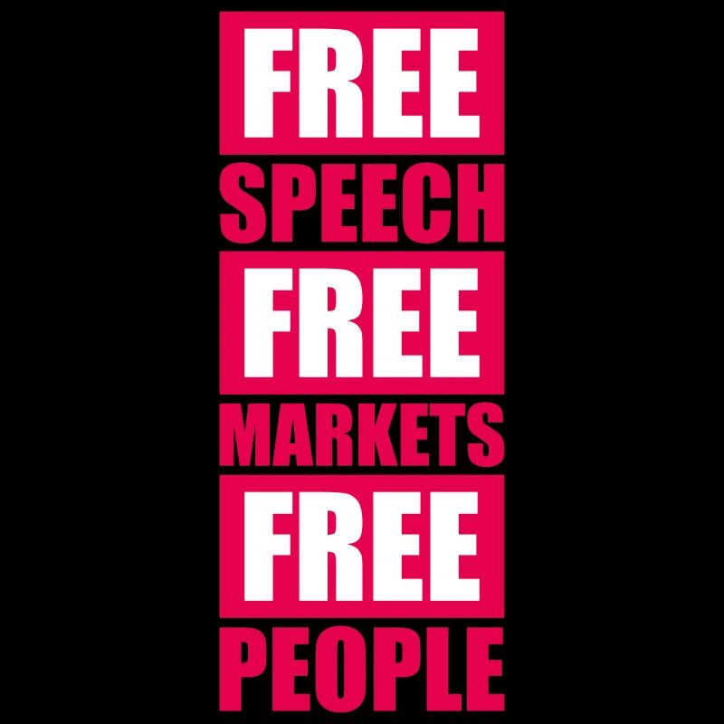 Marché de la liberté d’expression Peuple Libertarian Freedom Logo