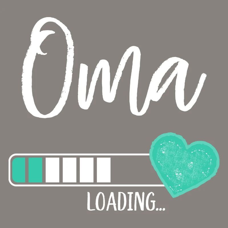Oma Loading Herz Enkel Junge Werdende Großmutter