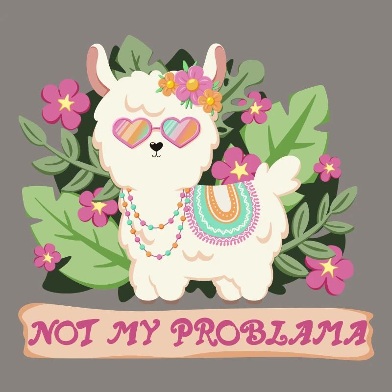 Sommer Lama Alpaka - Not my problem