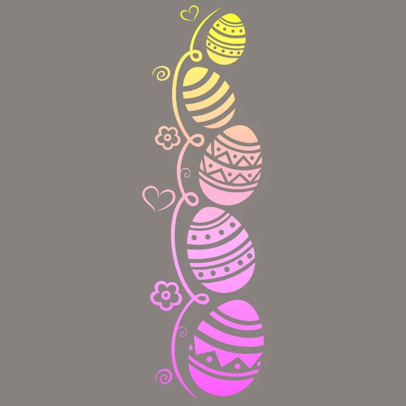 Colorful Easter eggs for Easter