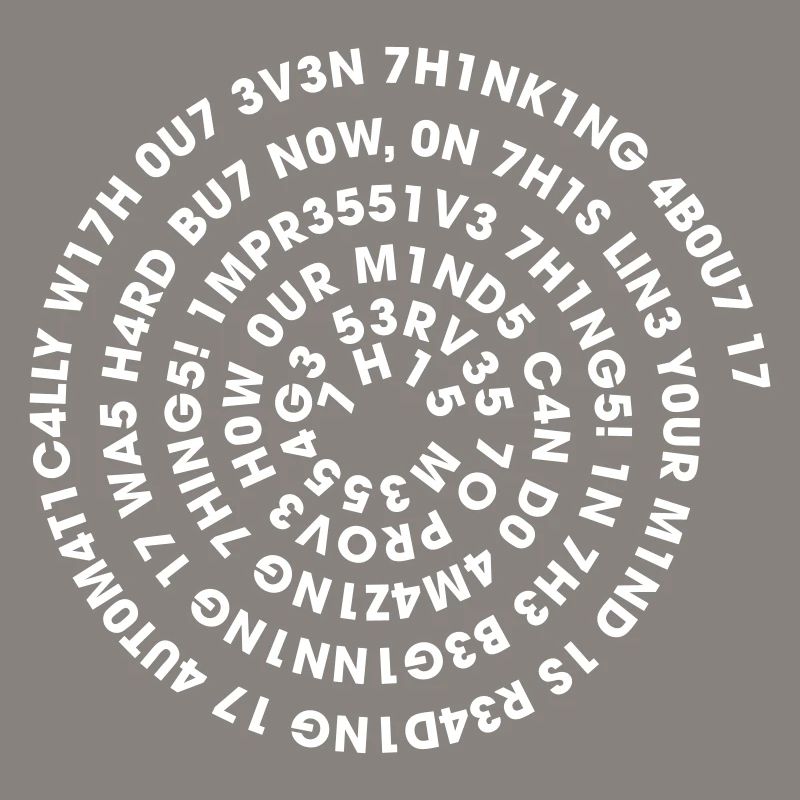 Spirale Leetspeak – Nerd Code 1337 Geek Design
