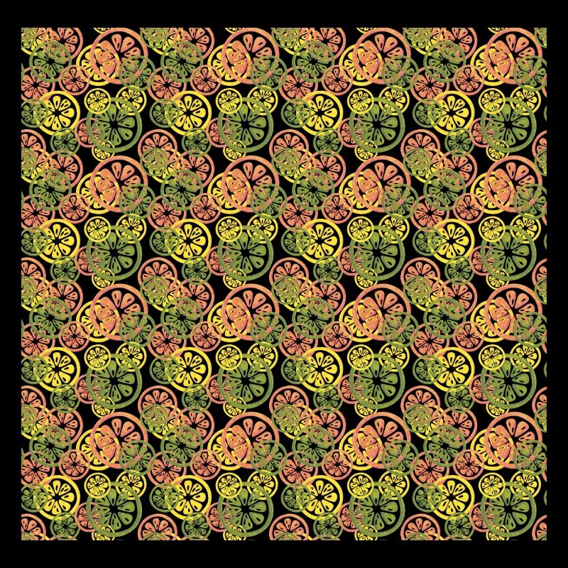 Frucht Zitronen Orangen Muster