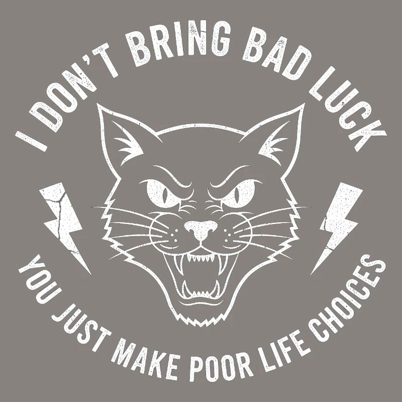 Pech oder Wille Katzen-Spruch