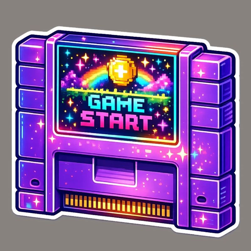 Néon Retro Arcade Start