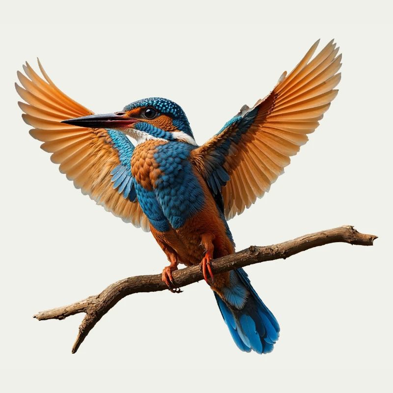 Lebhafter Eisvogel im Flug