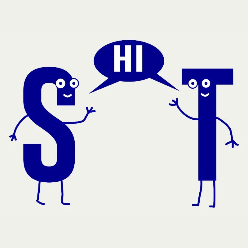 Shit shit sarcasm S and T pun