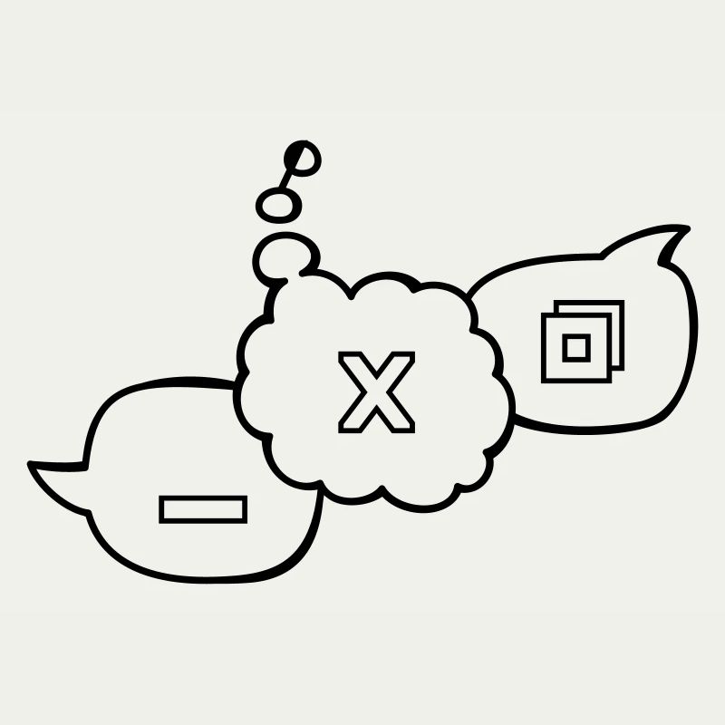 Computer speech bubbles