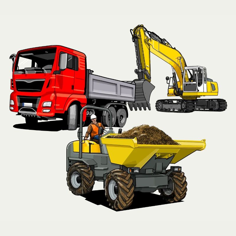 Construction site vehicles