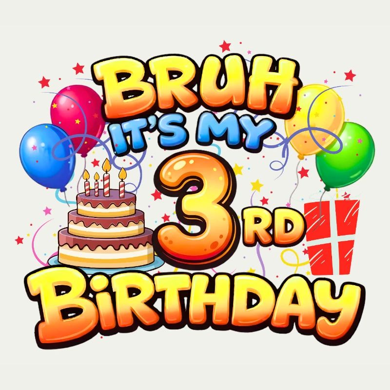 3. Geburtstagsshirt 3. Geburtstagsgeschenk Junge Mädchen 3.