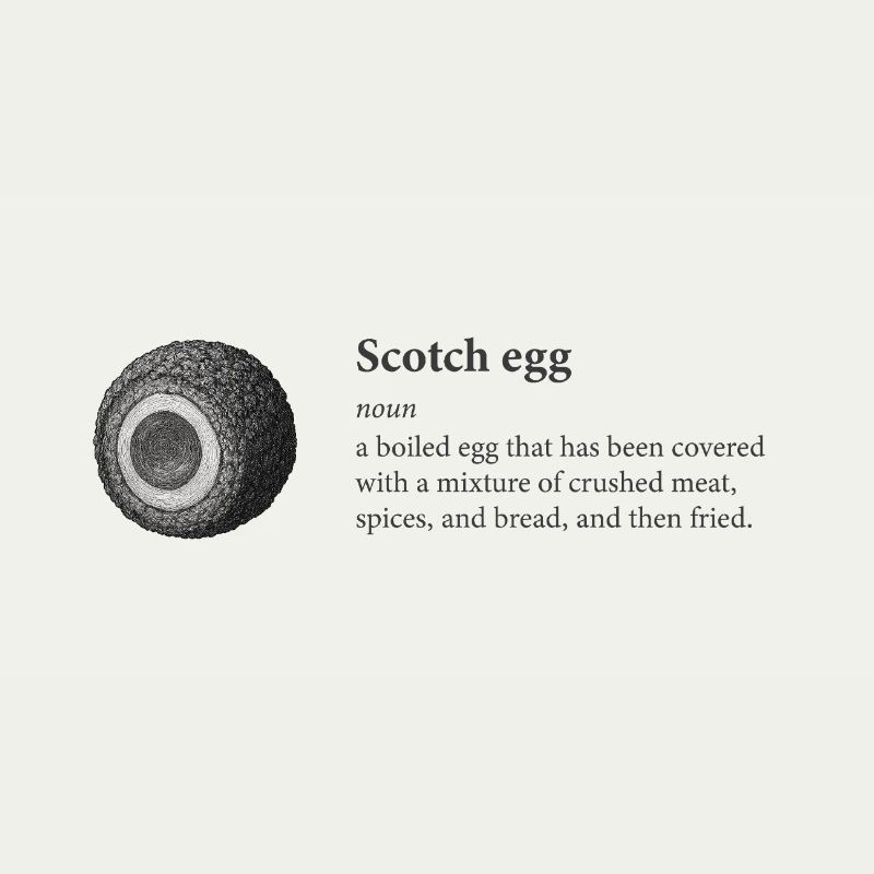 Scotch Egg Dictionnaire Art Tee