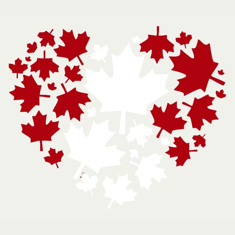 Maple Leaf Heart Pattern