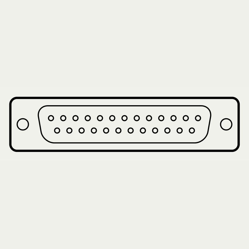 DB 25 Connector Parallel, Drucker