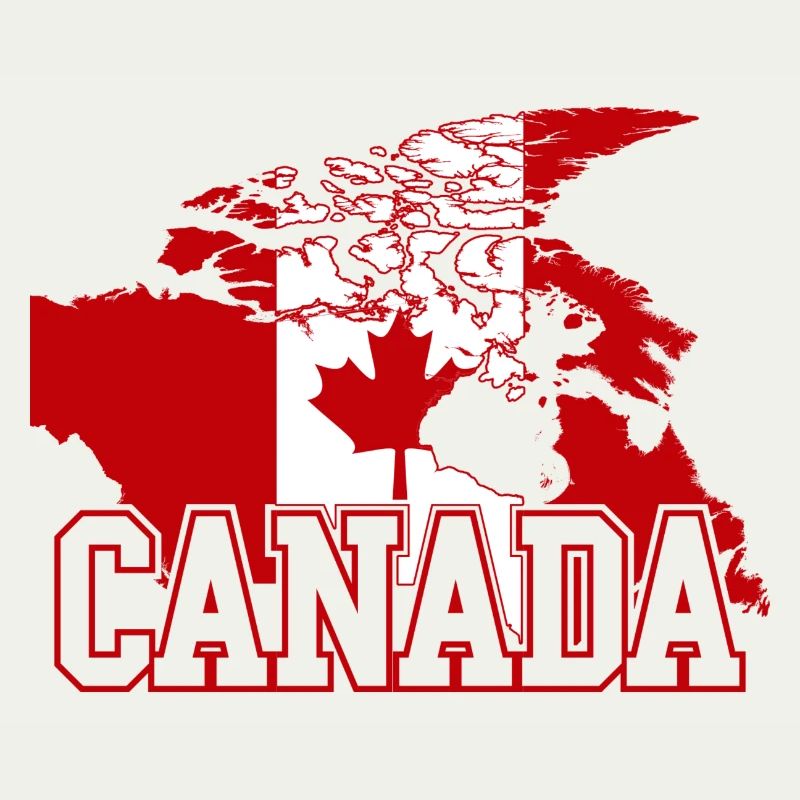 Canada Maple Flag Globe Tee