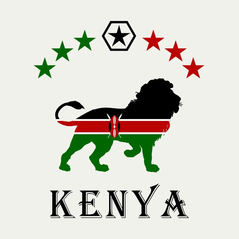 Conception de lion du Kenya