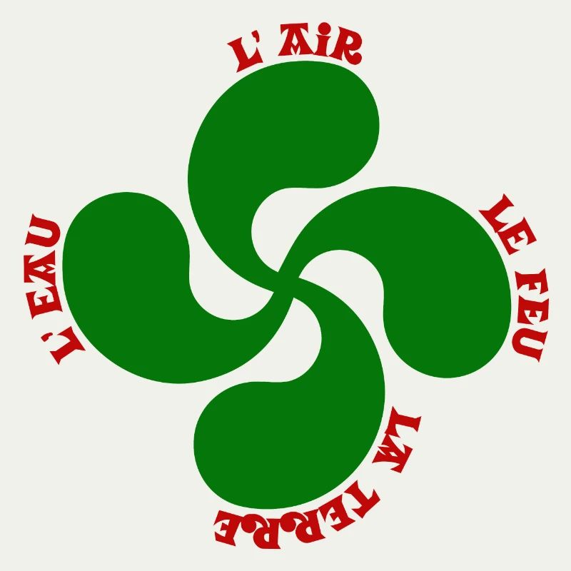 Lauburu verte - croix basque et signification