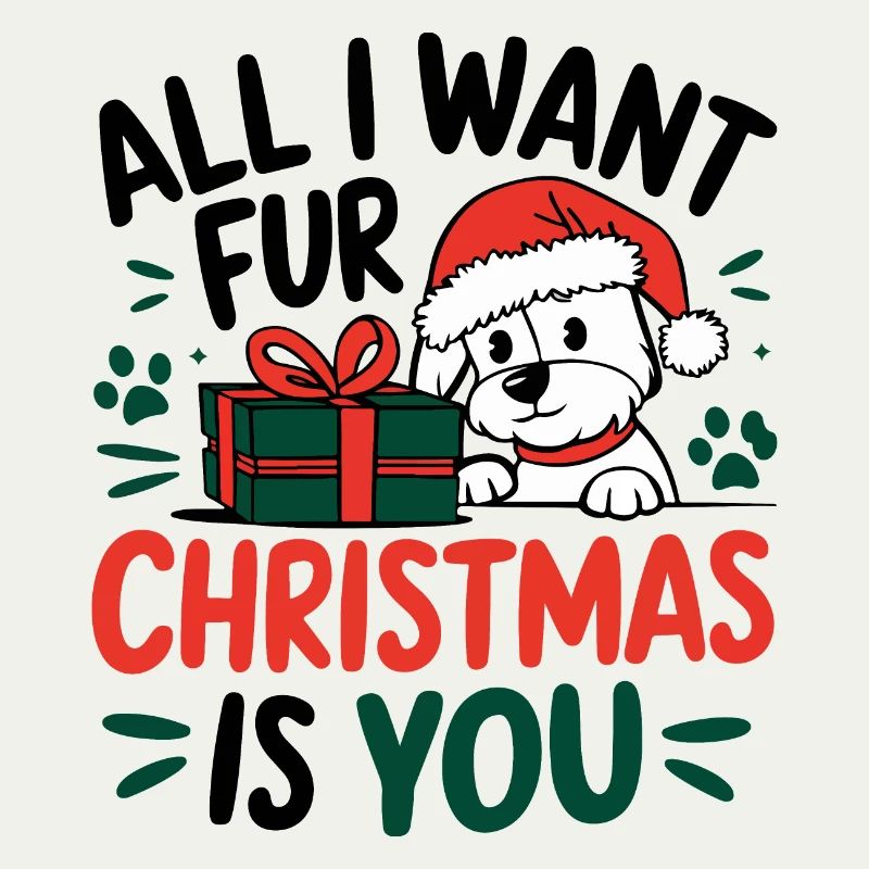 Conception de message de Noël de chiot festif