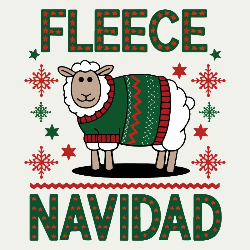 Festliches Schaf Weihnachten Pullover Design
