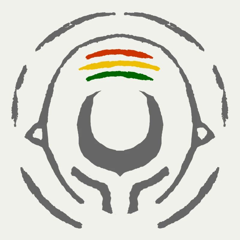 Abstract Reggae Circle Pattern