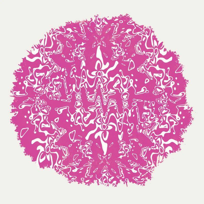 Circle Rose Pink Pattern