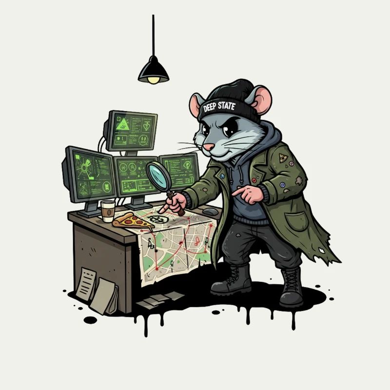 Hacker Rat Detective Deep-State Tracking