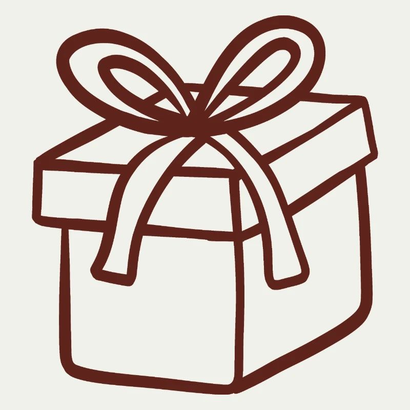 Rustic Hand-Drawn Gift Box