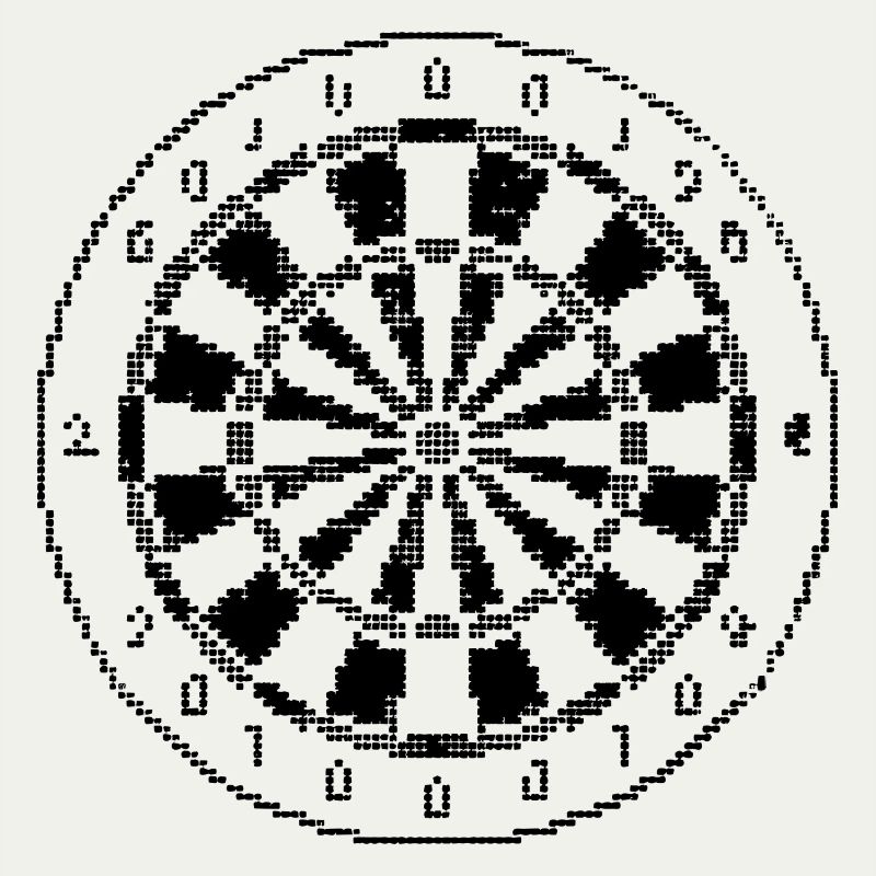 Jeu de fléchettes Pixel Graphique