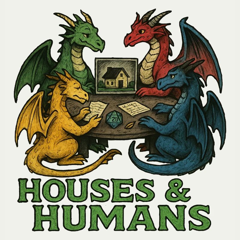 Les dragons à la table des maisons