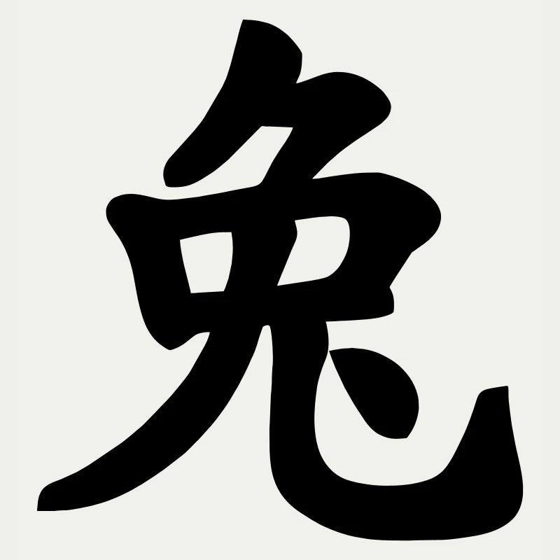 Chinese notebook rabbit shadow image