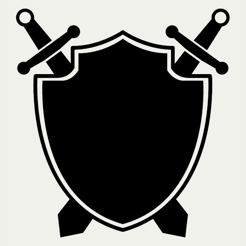 Bouclier médiéval avec épée