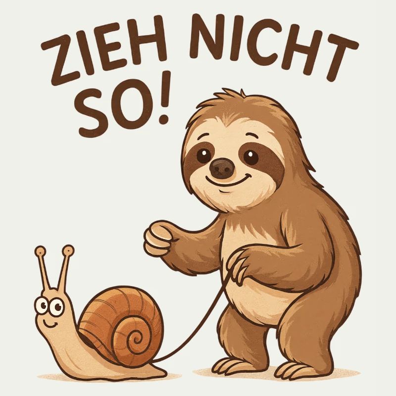 Don't pull like that! Sloth Snail