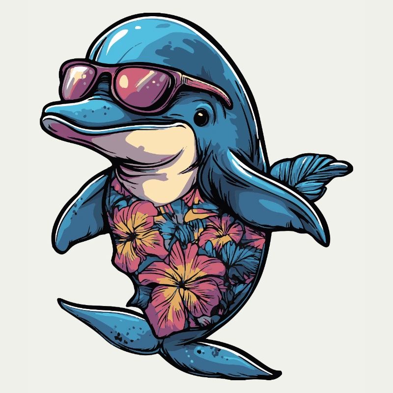 Delfin Comic Urlaub