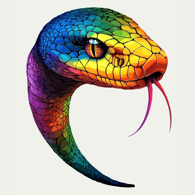 Snake Python Cobra Mamba Rattlesnake Snake