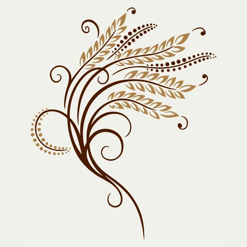 Filigree grain ears, baker, bakery