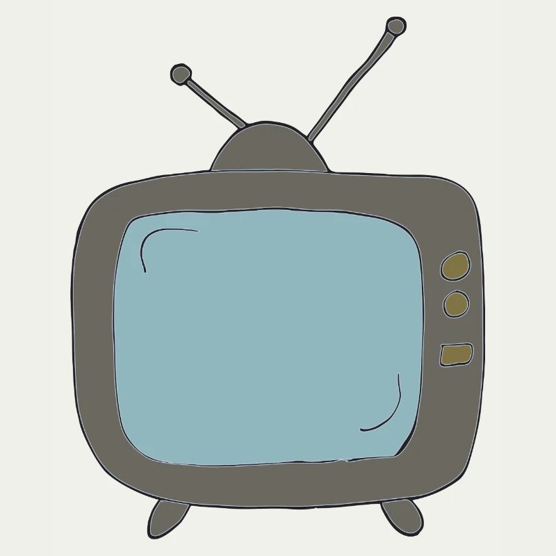 fernseher comicstyle