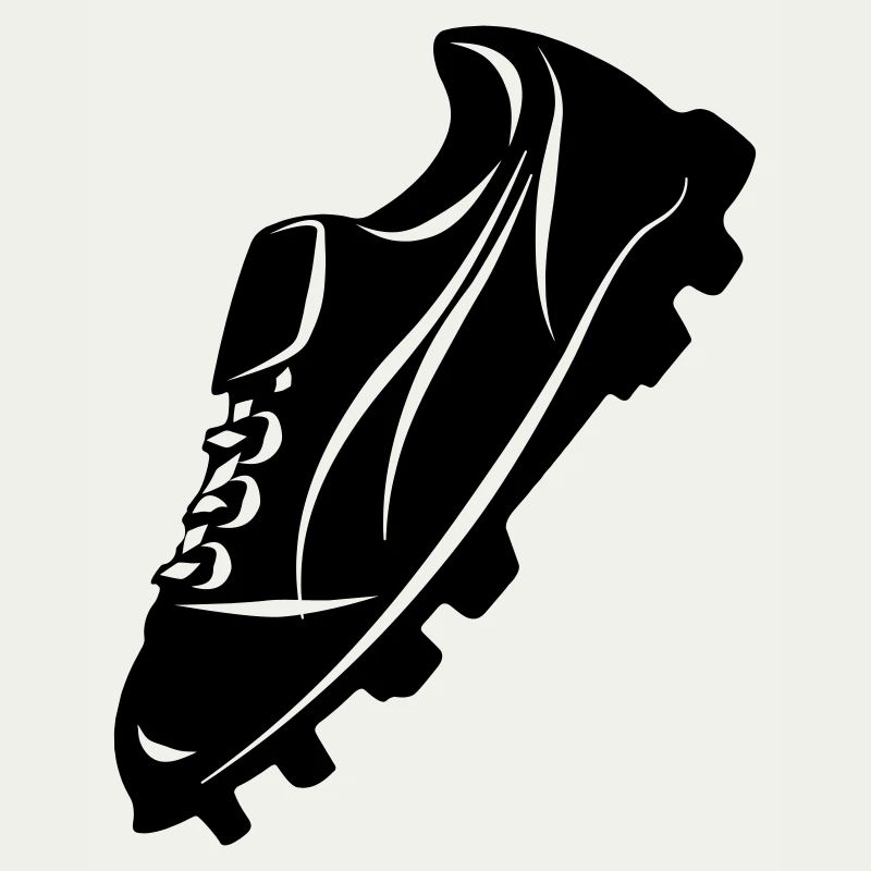 Fußballschuh transparente Schattenfigur