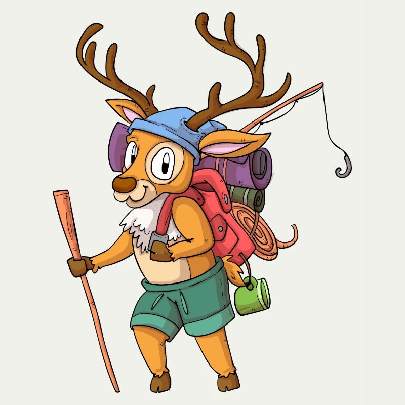 Hirsch Wanderer / Wandernder Hirsch
