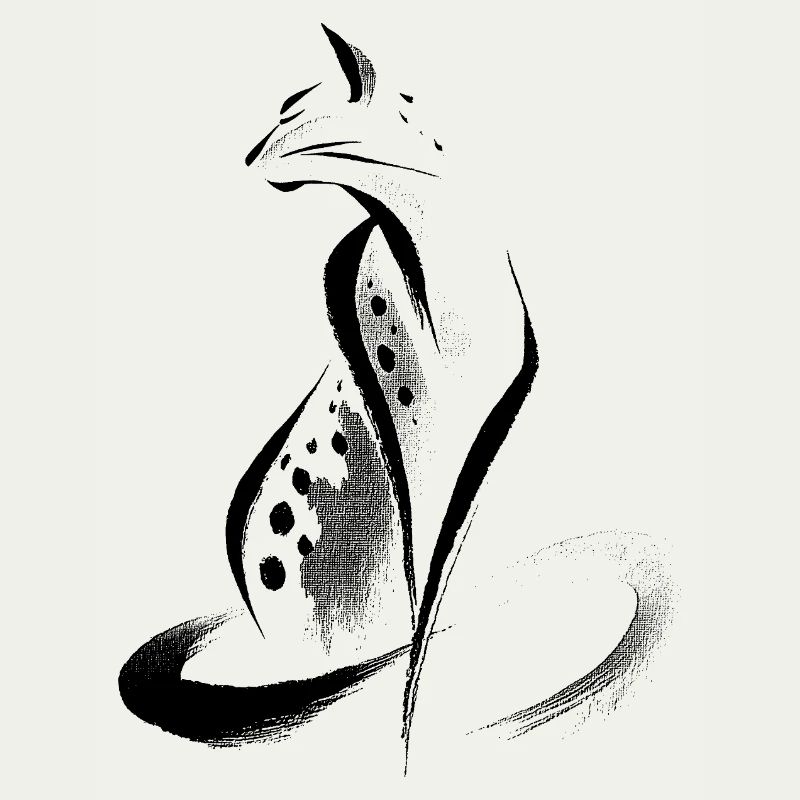 Guépard abstrait