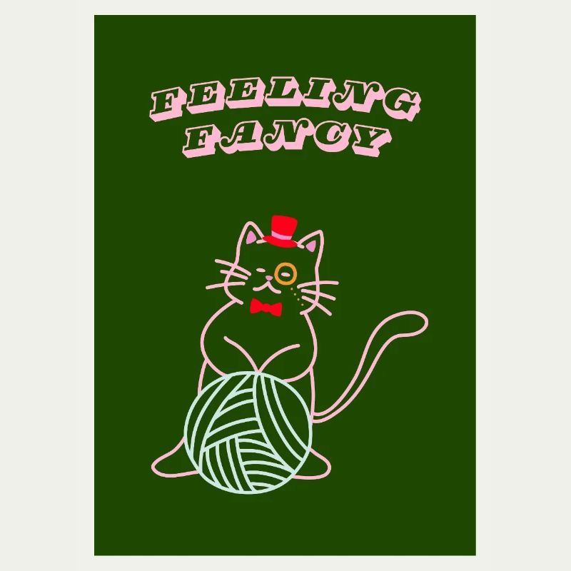 Chat qui se sent chic