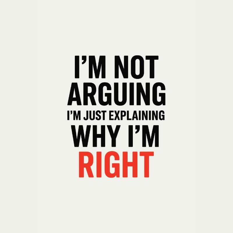 Je ne fais pas d’arguments Texte