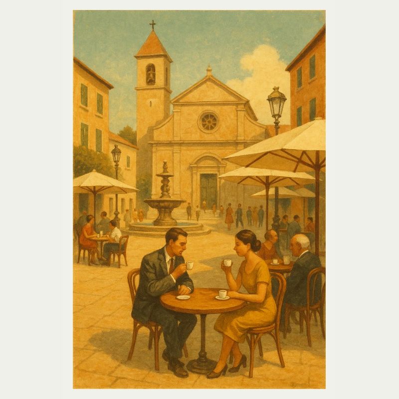 Coffee magic in squares