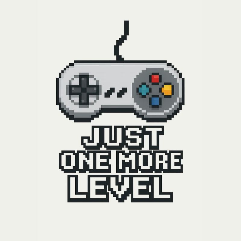 Pixel Neon Game Controller Design