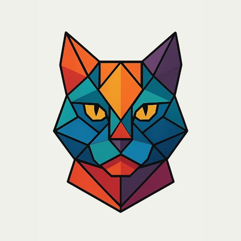 Chat | Tête de chat Impression / Impression / Design