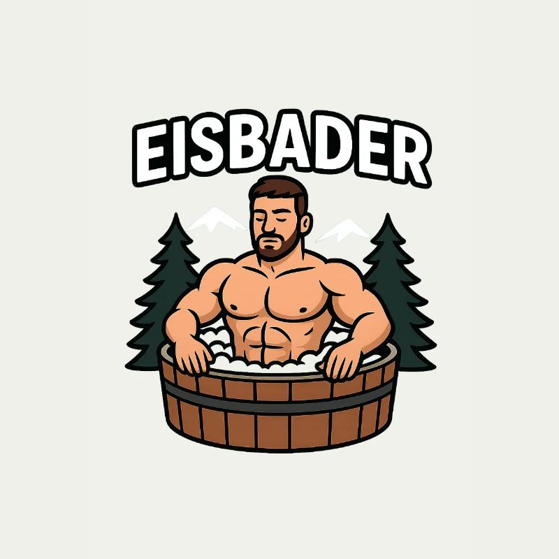 Eisbader im Waldbad