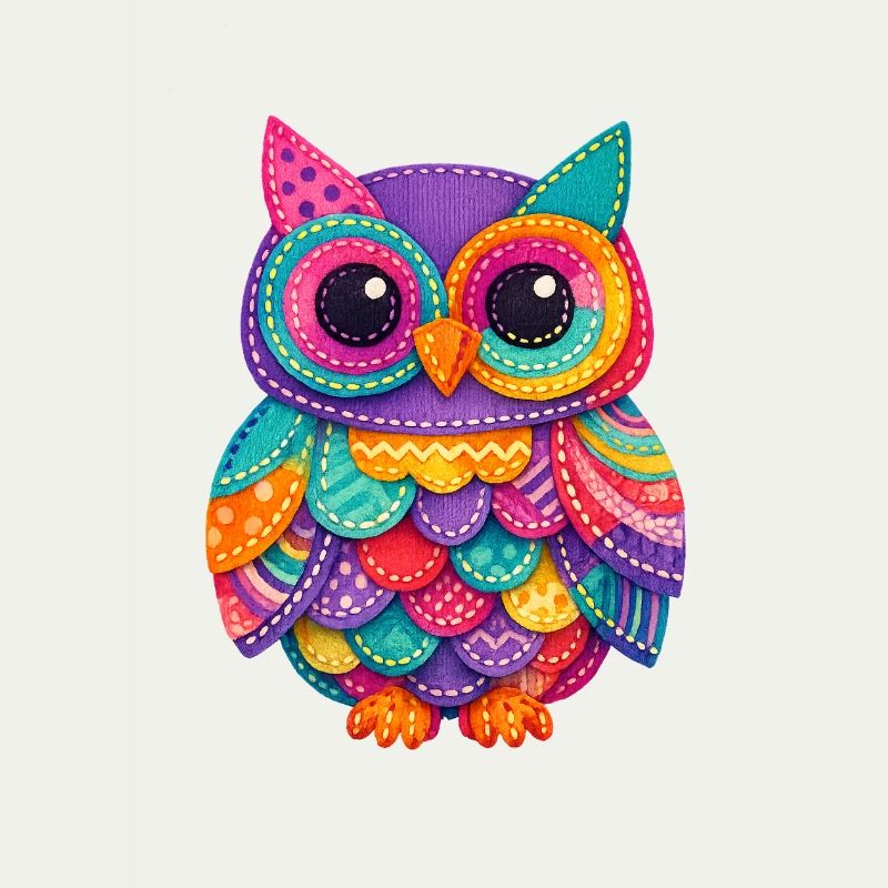 Patchwork Owl Magic