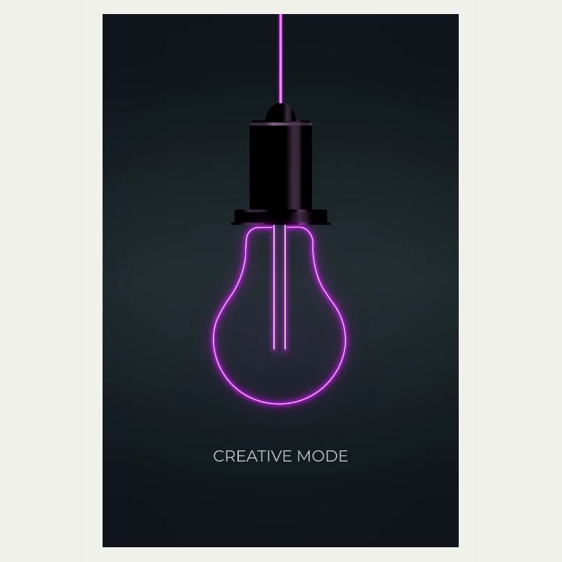 Affiche Créative de Mode Néon