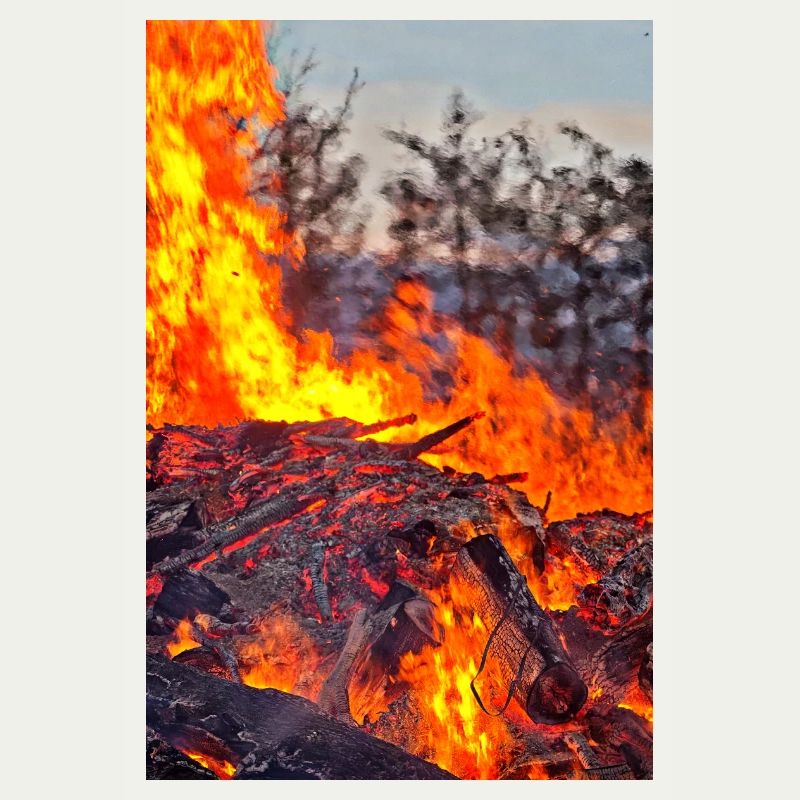 Fire & Flame Easter Fire Poster