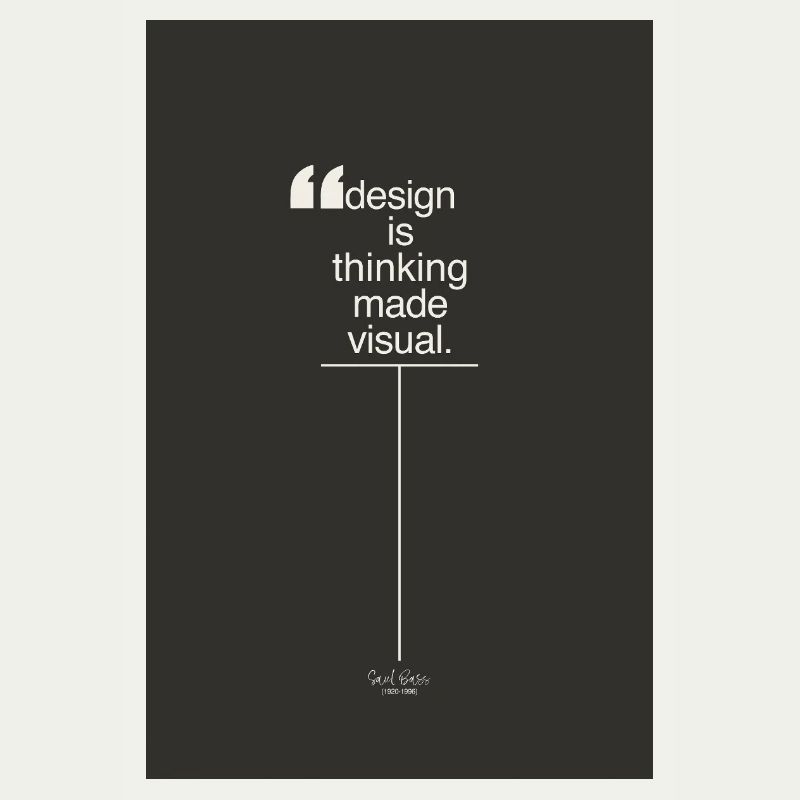 Design is Thinking Made Visual Poster