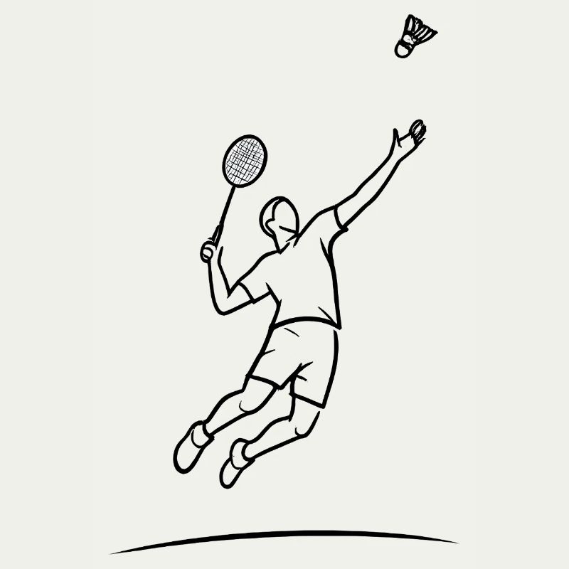 Badminton-Sprungheld